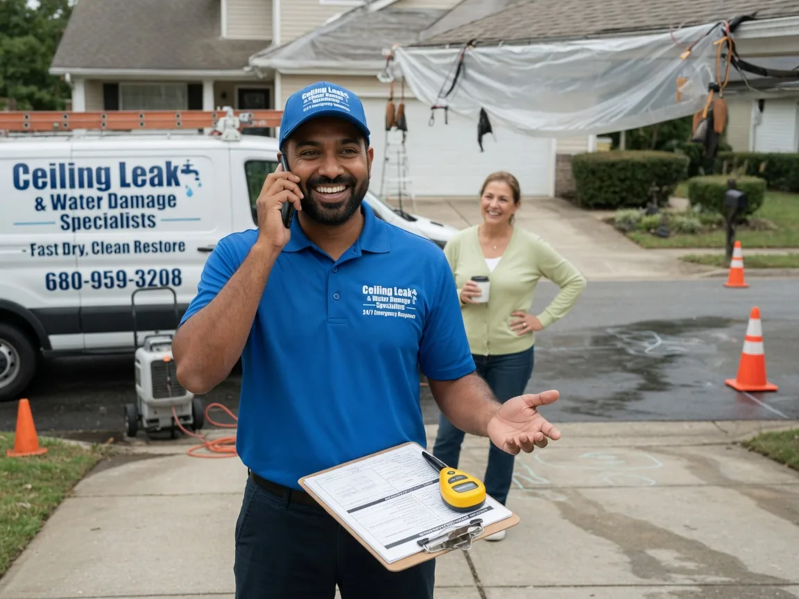 Ceiling Leak Cleanup Mapleton, KS FAQs